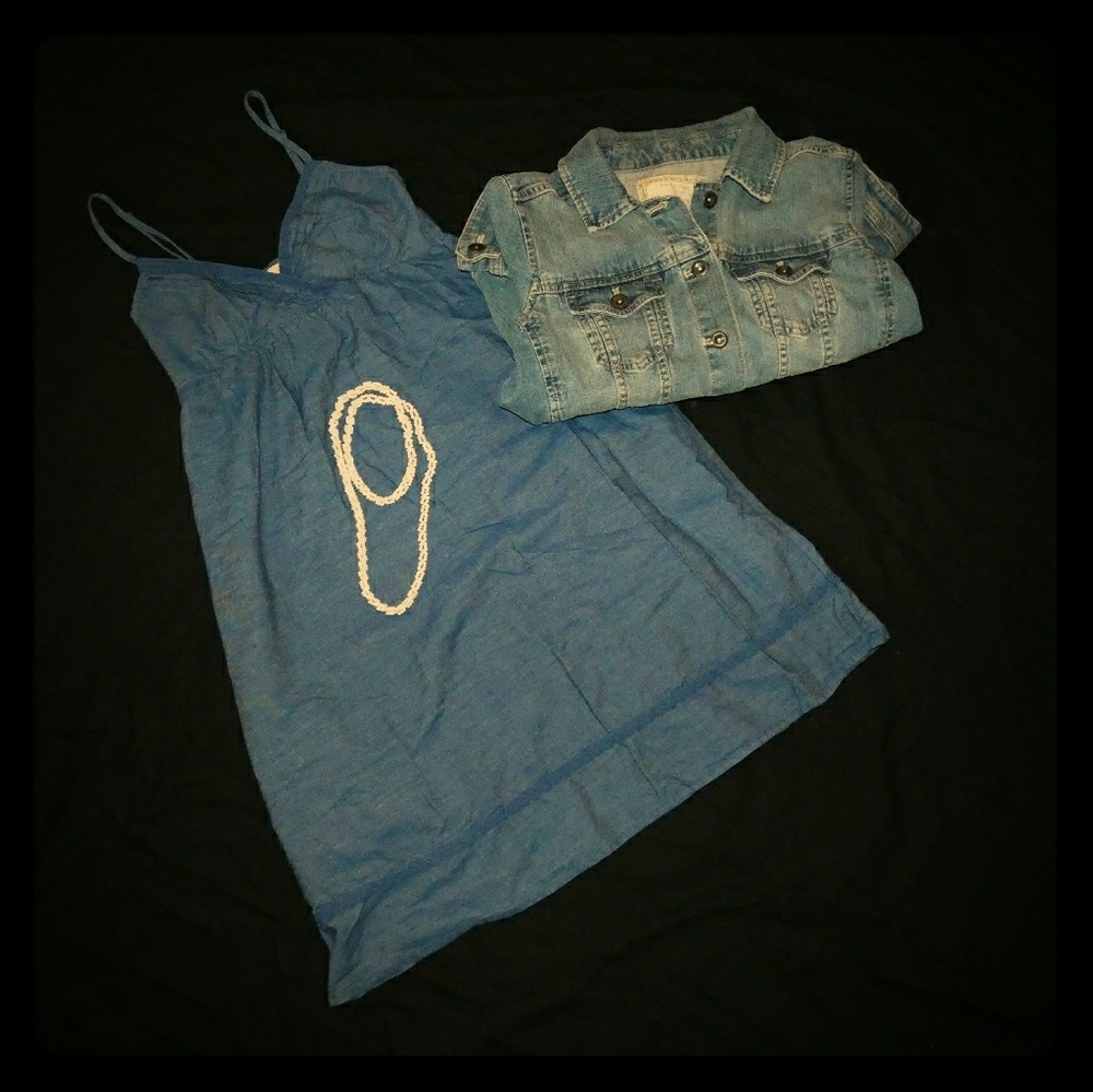 🌺Lei Blue Denim Dress